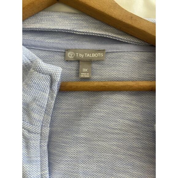 Talbots Oxford Pique Zip Up 100% Cotton Active Jacket 3X - Picture 5 of 7